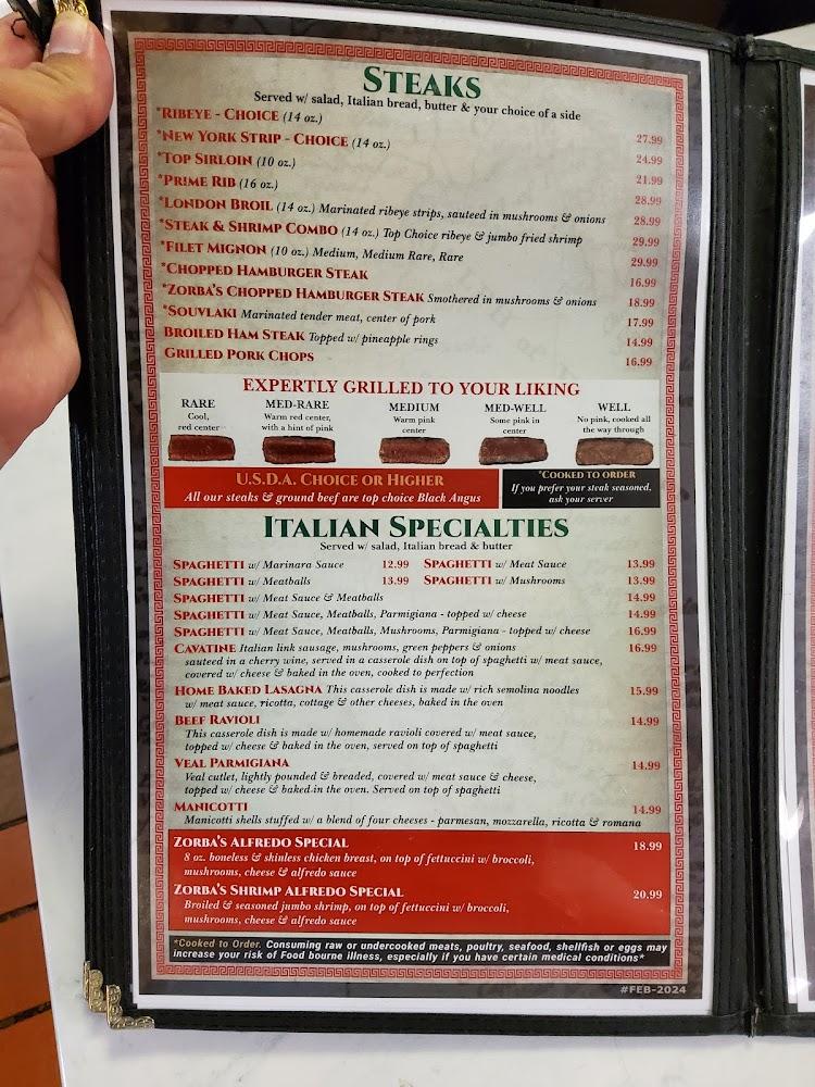 Zorba's Menu image 3